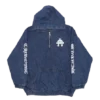Ruckus Hooded Denim Cross Patch Jacket Ruckus Hooded Denim Cross Patch Jacket