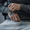 Tiny Ch Plus Spinner Ring Tiny Ch Plus Spinner Ring