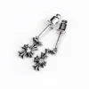 Tiny E Ch Plus Drop Earrings with Diamonds Tiny E Ch Plus Drop Earrings with Diamonds