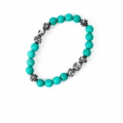 Turquoise Bead Bracelet 8Mm Turquoise Bead Bracelet 8Mm