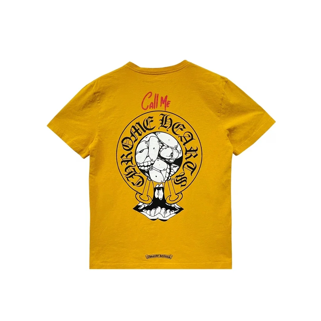 Yellow Chrome Heart Shirt Yellow Chrome Heart Shirt